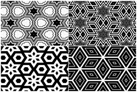 20 Monochrome Geometric Backgrounds Graphic By Textures · Creative