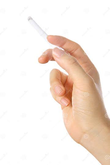 Woman Hand Holding A Cigarette Stock Image Image Of Addict Enjoyment