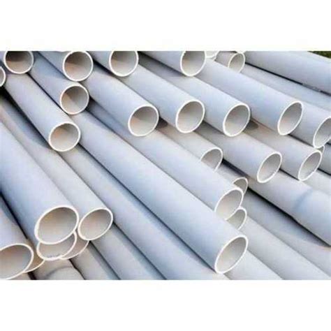 White Upvc Pipe For Construction And Plumbing Usage Round Shape 3 To 12 Mm At Best Price In