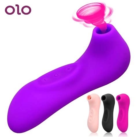 Olo Powerful Clit Sucker Vibrator Modes Vacuum Clit Nipple Sucking Tongue Vibrating Oral