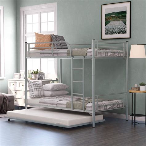 Metal Bunk Bed With Trundle Twin Over Twin Heavy Philippines Ubuy
