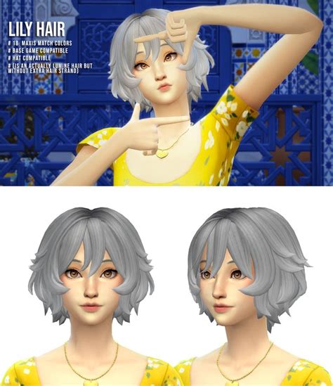 Lily Hair Sims 4 Anime Sims 4 Characters The Sims 4 Packs