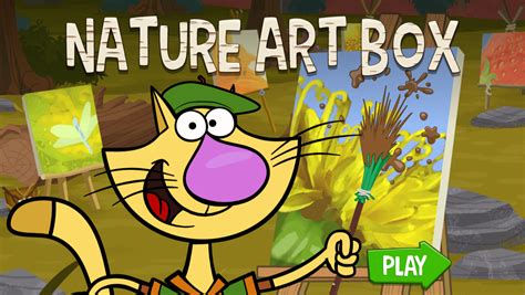 🕹️ Play Nature Cat Nature Art Box Game Free Online Painting And Coloring