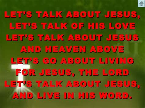 Lets Talk About Jesus