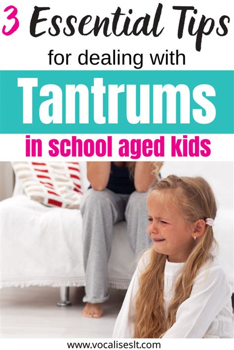 3 Key Strategies For Dealing With Tantrums In School Aged Kids Vocalise