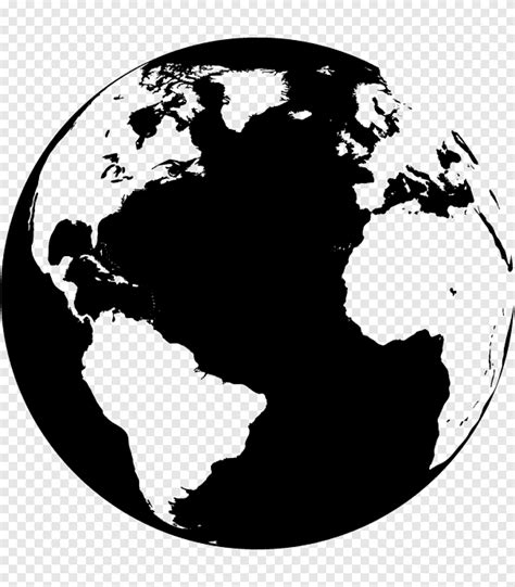 Globe Earth Map Of The World Globe Monochrome Png Pngegg My Xxx Hot Girl