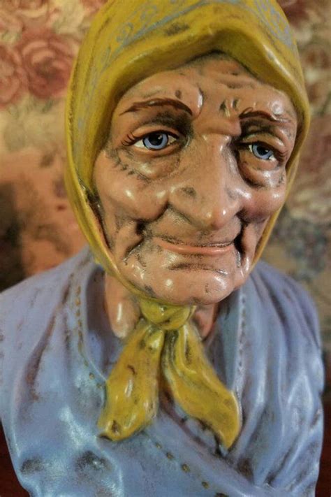 Vintage Peasant Woman Bust Face Statue Old Farmer Woman Etsy In 2021 Spirit Art Dolls