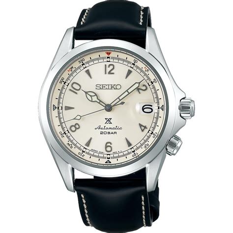 Seiko Prospex Mens Alpinist Automatic Watch Cream Dial Watches