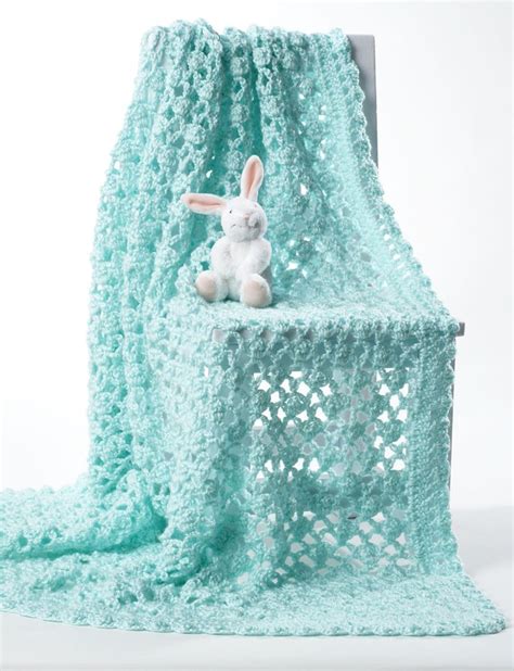 Crochet Baby Blanket In Bernat Softee Baby Solids Crochet Patterns
