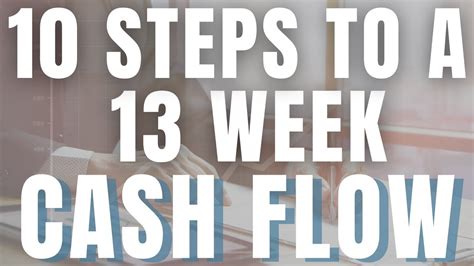 How To Create A 13 Week Cash Flow Model Youtube