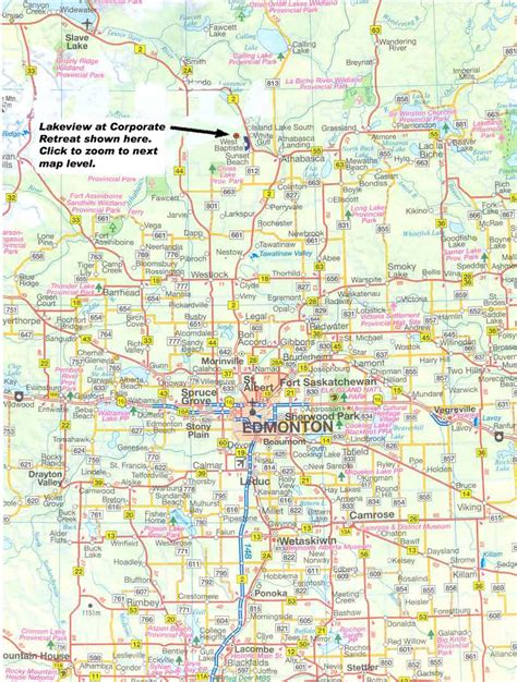 Map Edmonton Canada