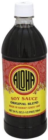 Aloha Original Blend Soy Sauce Oz Nutrition Information Innit