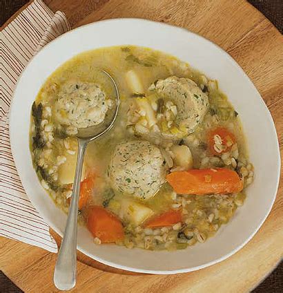This recipe evokes that tradition in an easy to make recipe in your bread machine. Chunky root vegetable and barley broth with herbed ...