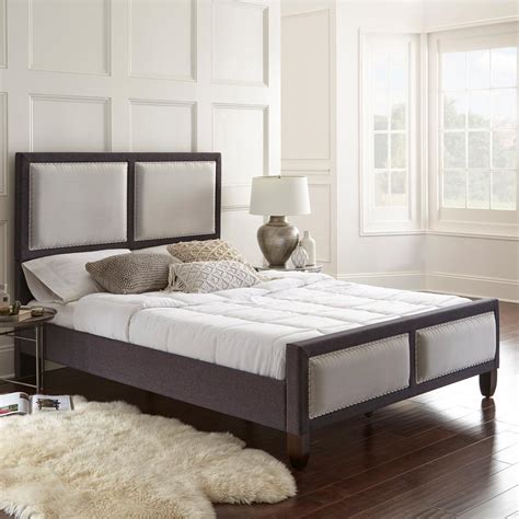 Maybe you would like to learn more about one of these? Rest Rite Mallory Gray Queen Panel Upholstered Platform ...