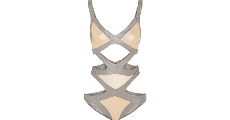 Agent Provocateur Mazzy Metals Cutout Swimsuit In Metallic Lyst