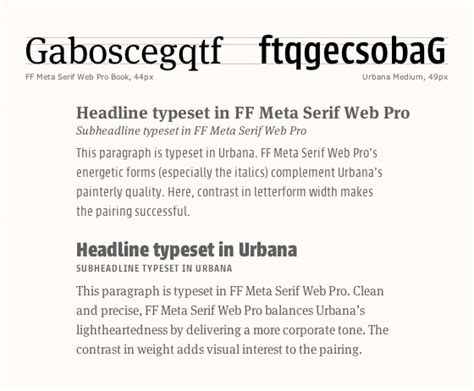 The Typekit Blog Type Study Pairing Typefaces