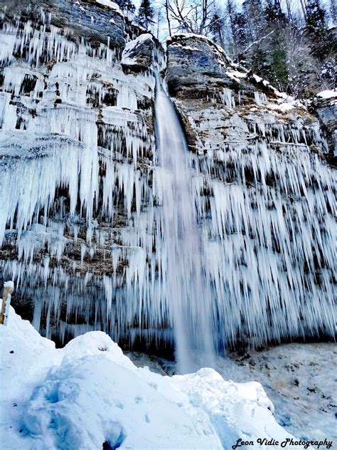 Photos Frozen Pericnik Waterfall In Winter Travel Slovenia