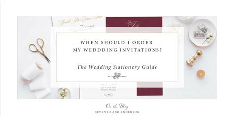 When Should I Order My Wedding Invitations The Wedding Stationery