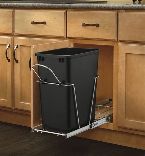 But our kitchen now is 10x20, so we have significantly more space. Rev A Shelf Pull Out Trash Can Garbage Bin Waste Container ...