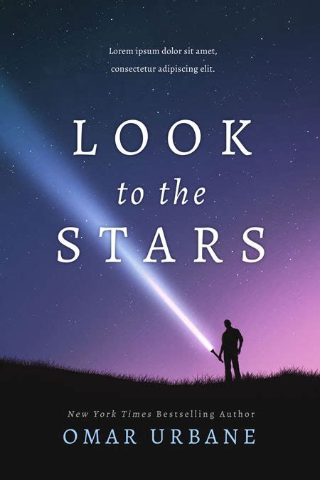 Look To The Stars Science Fiction Premade Book Cover For Sale
