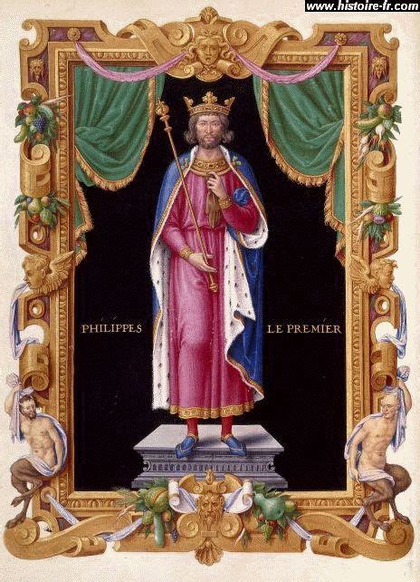 Philippe I° 1060 à 1108 Roi De France Enluminure Royaume De France
