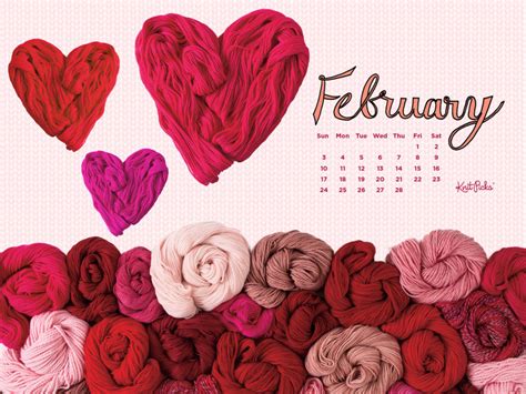 Free Downloadable February 2019 Calendar Knitpicks Staff