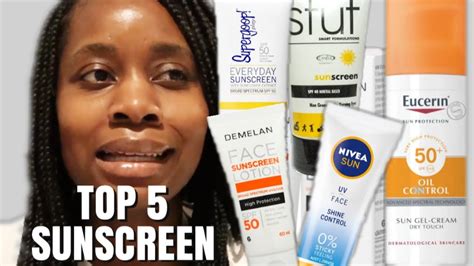 My TOP SUNSCREENS For Dark Skin Other Skin Types YouTube