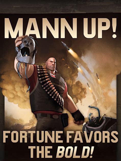 A group of iraq war veterans goes on the run from u.s. Team Fortress 2 TF2 Mann Up Poster - My Hot Posters