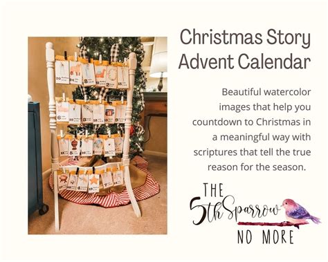 Christmas Story Advent Calendar Printable The Fifth Sparrow No More