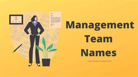 Management Team Names For Best Funny And Cool Names List