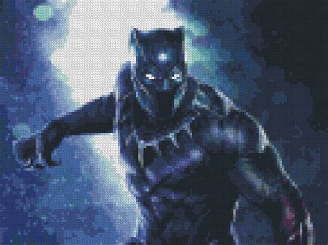 Black Panther Cross Stitch Pattern Etsy