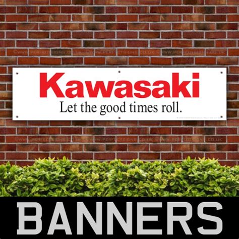 Kawasaki Let The Good Times Roll Pvc Banner