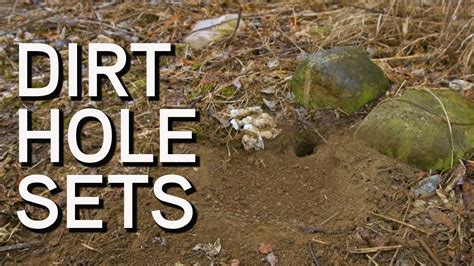 How To Make A Dirt Hole Set Predator Trapping Youtube