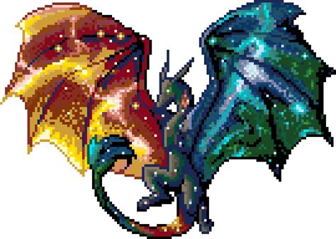 Dragon Pixel Art PNG