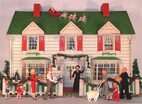 My Vintage Dollhouses Christmas Over The Years In My Dollhouse Village