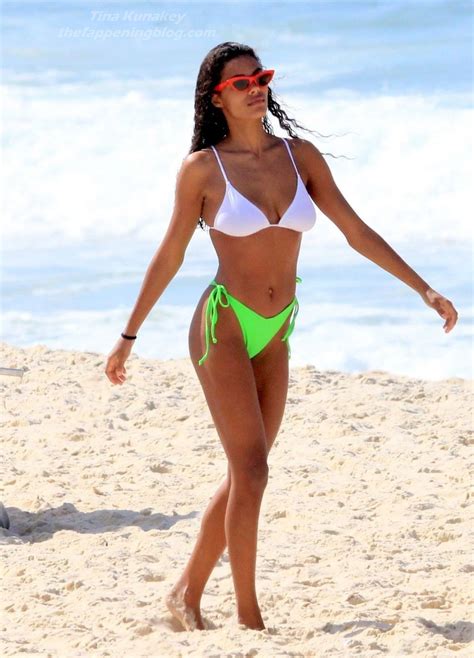 Tina Kunakey Flaunts Her Ass And Tits In A Bikini Photos Yes