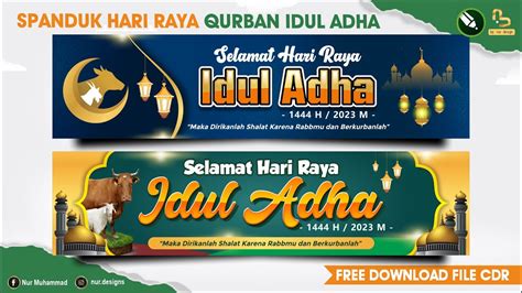 Desain Spanduk Qurban Idul Adha 1444 H 2023 Free Cdr Nur