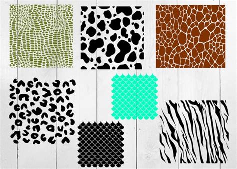 Clip Art And Image Files Papercraft Animal Print Svg Bundle Leopard Print