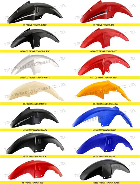 Wy Motorcycle Body Parts Plastic Parts Abs Blue Front Fender China