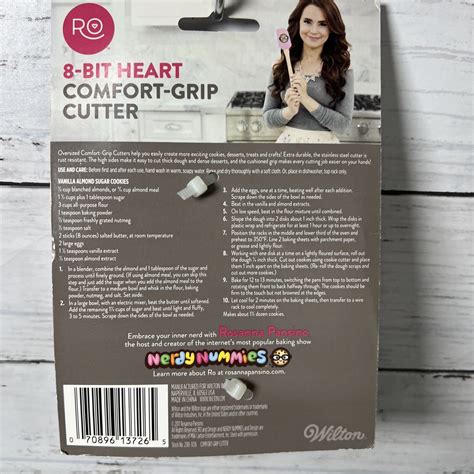 New Rosanna Pansino 8 Bit Heart Comfort Grip Cookie Cutter Wilton Nerdy Nummies Ebay