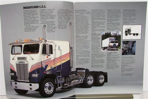 1988 Freightliner Truck Specifications Features Sales Brochure Original