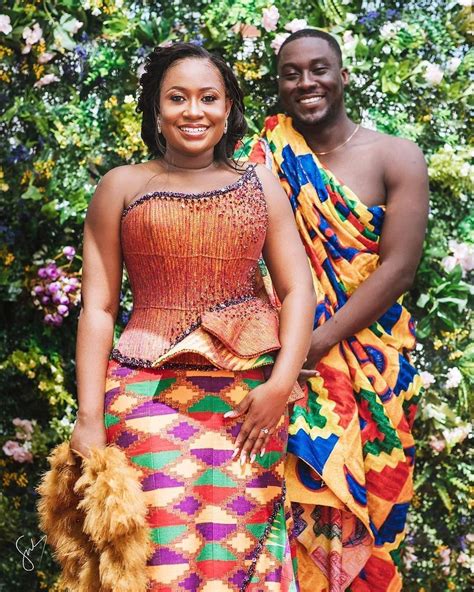Ghanaian Kente Bridal Ideas For Traditional African Weddings Mammypi Kente Styles African