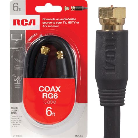Rca 6 Ft Black Digital Rg6 Coaxial Cable Do It Best