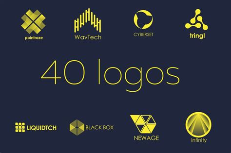 40 Tech Logos ~ Logo Templates ~ Creative Market