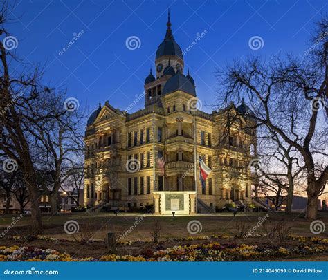 The Denton County Courthouse On The Square In Downtown Denton Texas