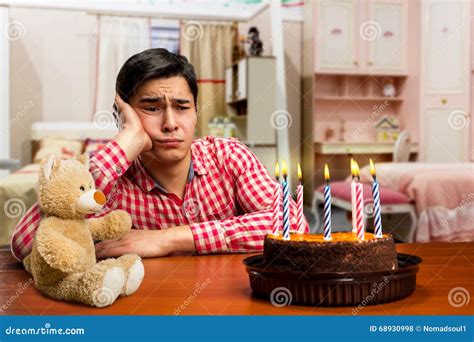 Sad Birthday Boy Stock Photo Image Of Caucasian Glumy 68930998