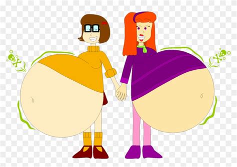 Daphne And Velma Vore Friends By Angry Signs Fat Velma Dinkley Free Transparent Png Clipart