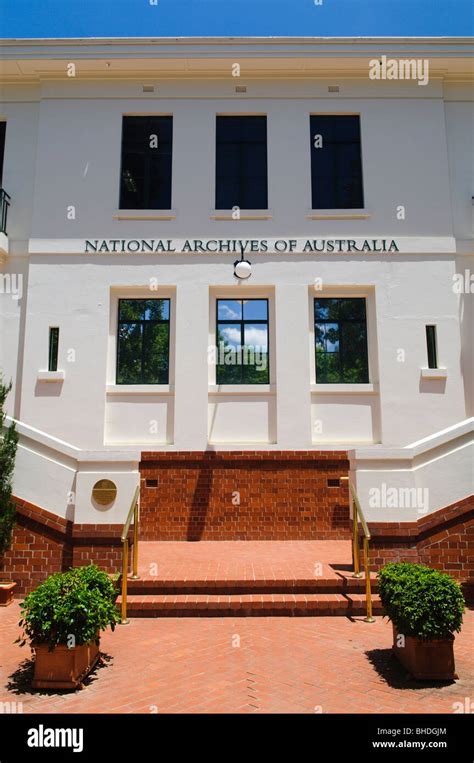 Canberra Australia The Building Of The National Archives Of