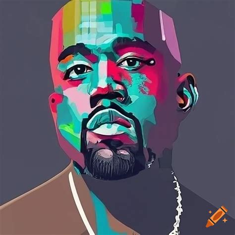 Modern Wall Art Of Kanye West