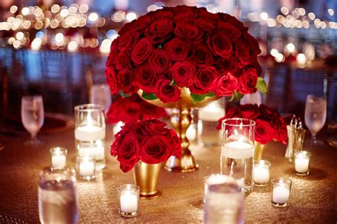 Red Flower Centerpieces Wedding Tables Best Flower Site